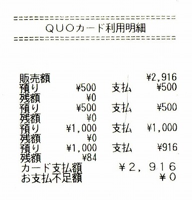 QUOカード交換品2017-1-2